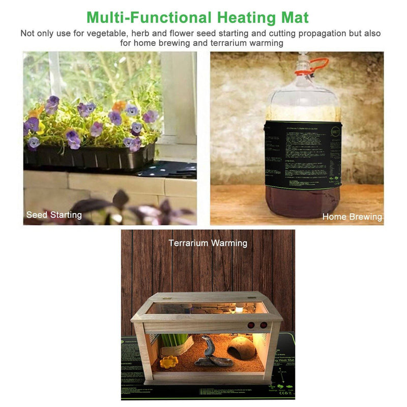 10" x 20" Seedling Heat Mat for Seed Germination Garden & Patio - DailySale