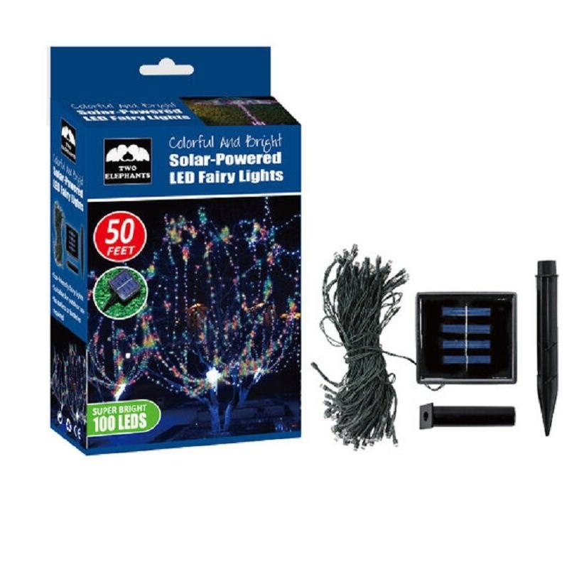 100-LED Solar Powered Fairy Lights Home Lighting - DailySale