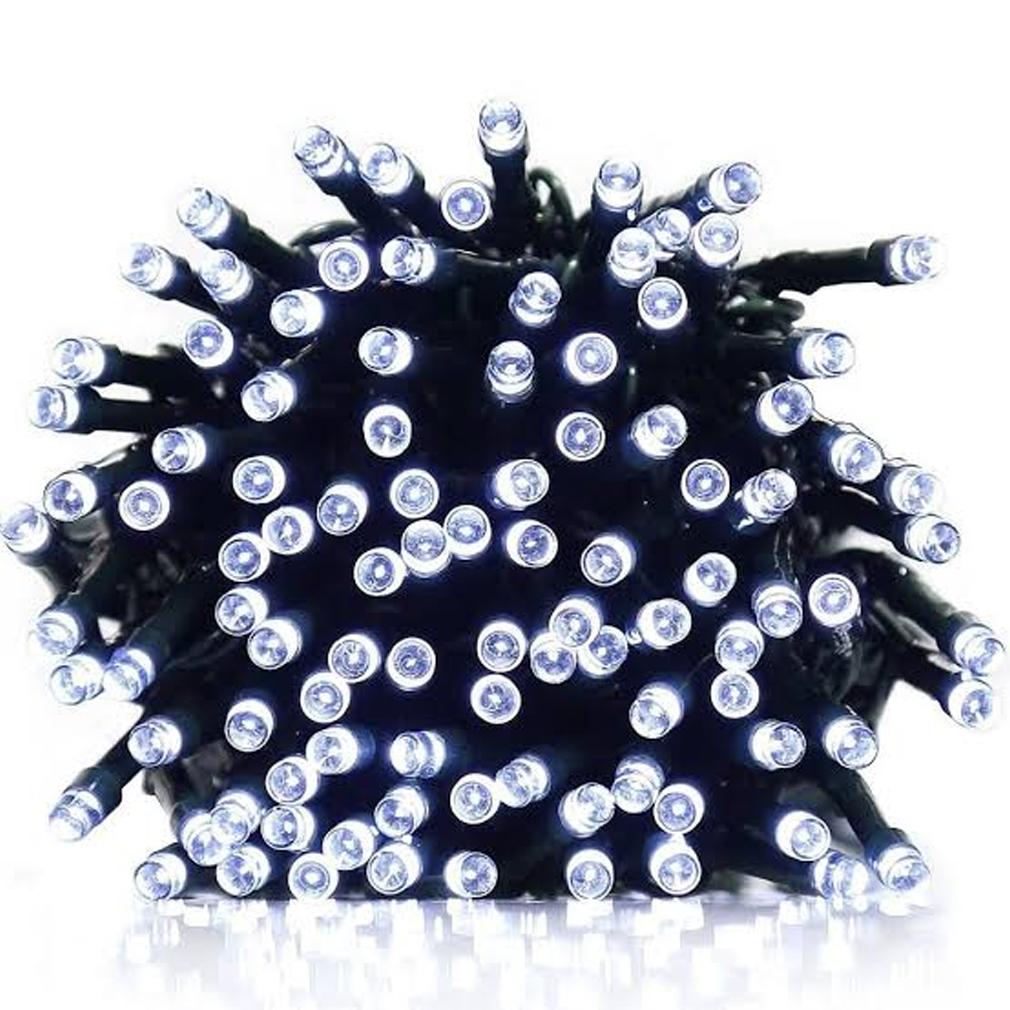 100-LED Solar Powered Fairy Lights Home Lighting White - DailySale