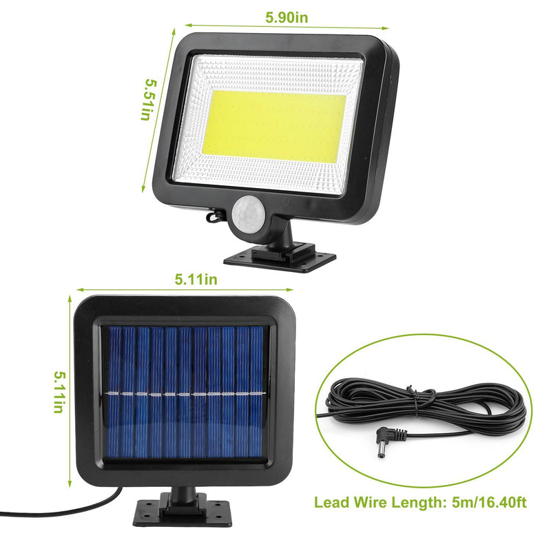 100 LED Solar Powered Wall Lights Outdoor Lighting & Decor - DailySale