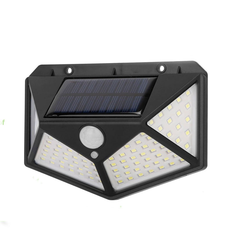 100 LED Solar Wall Light Outdoor Lighting & Decor - DailySale