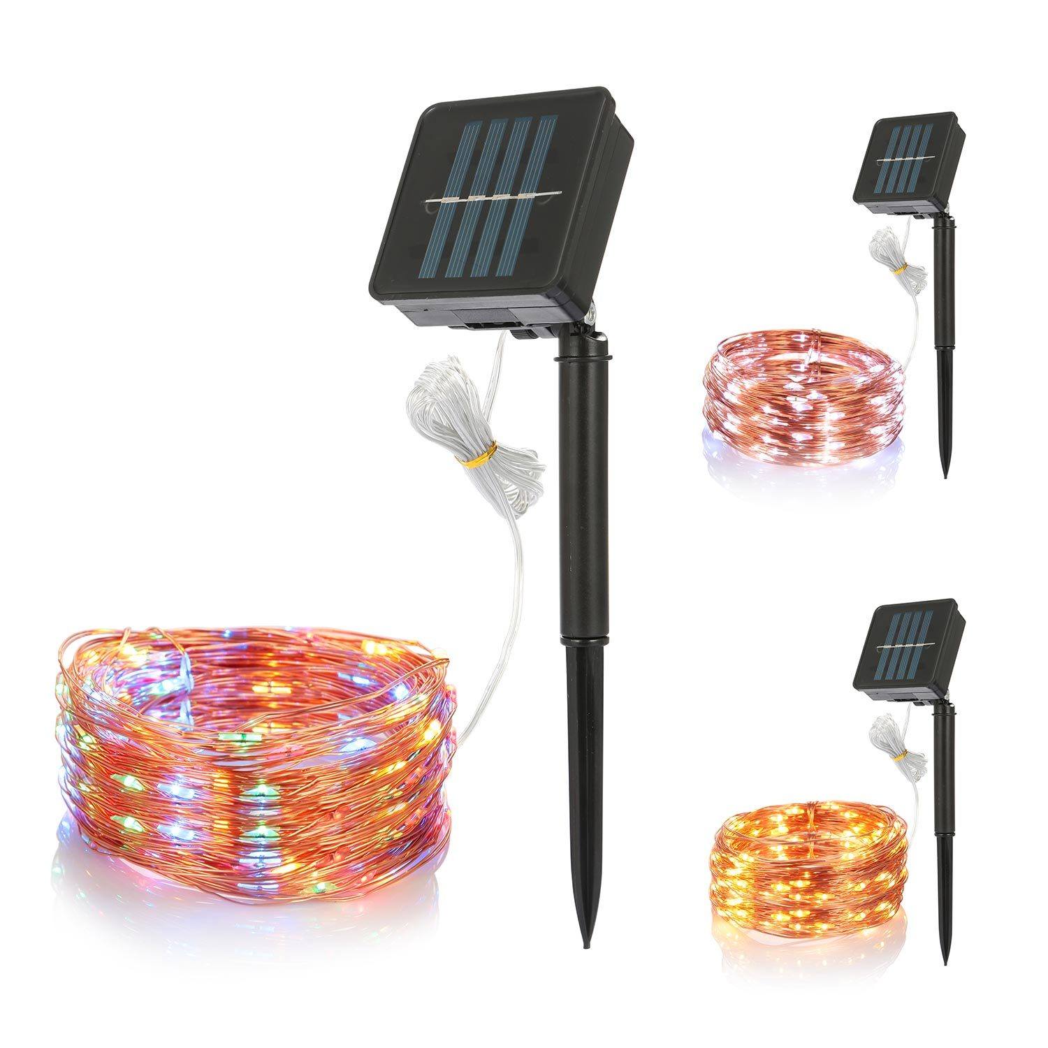 100 LEDs Solar String Lights Outdoor Lighting - DailySale