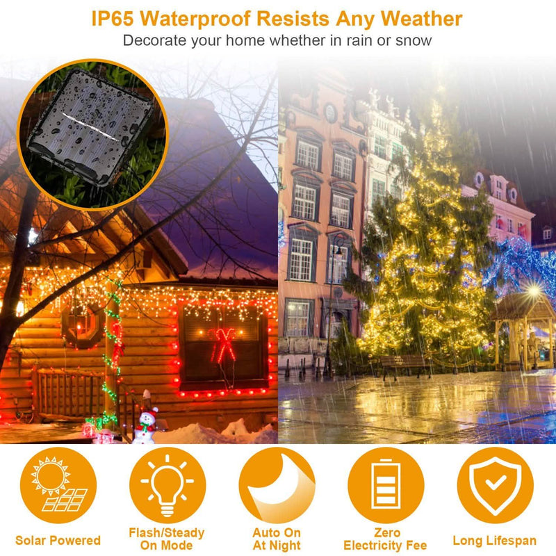 100 LEDs Solar String Lights Outdoor Lighting - DailySale