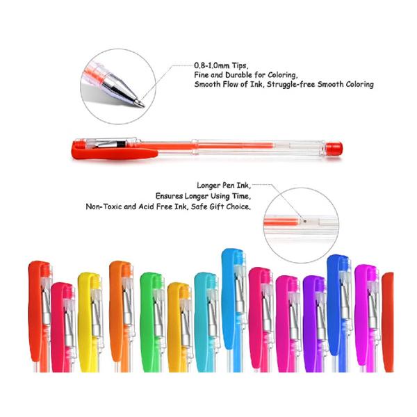 100-Pack: Colored Gel Pens Set Everything Else - DailySale