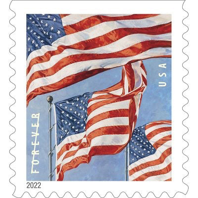 100-Pack: Forever Letter Flag Stamps Everything Else - DailySale