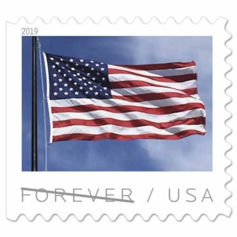 100-Pack: Letter Stamps Everything Else 2019 Flag - DailySale
