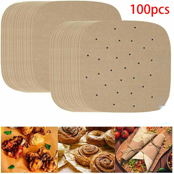 100-Piece: Air Fryer Parchment Paper Kitchen Tools & Gadgets - DailySale