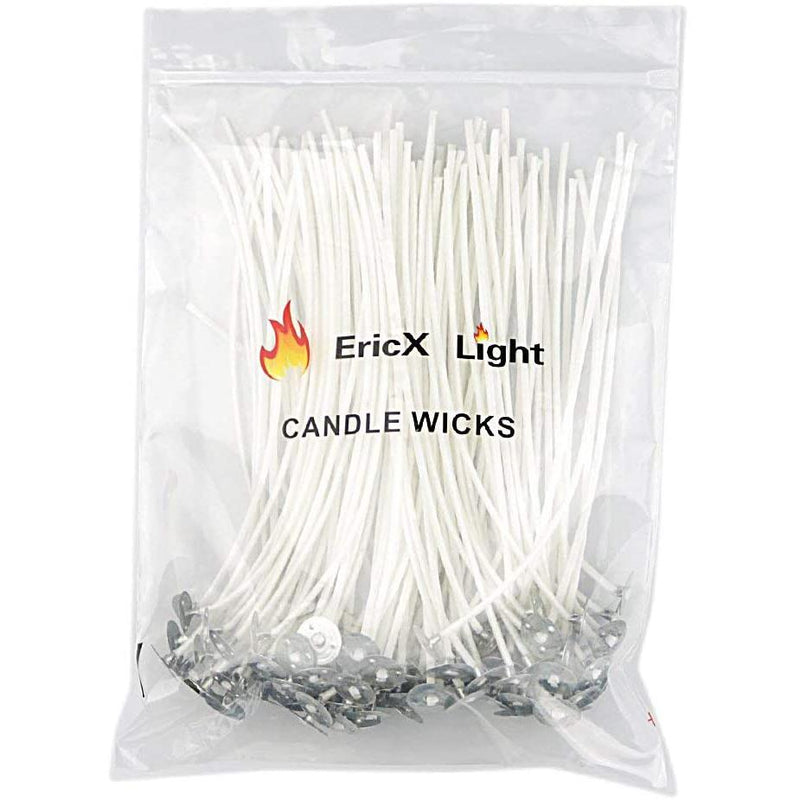 100-Piece: EricX Light Cotton Candle Wick 6" Pre-Waxed for Candle Making Art & Craft Supplies - DailySale
