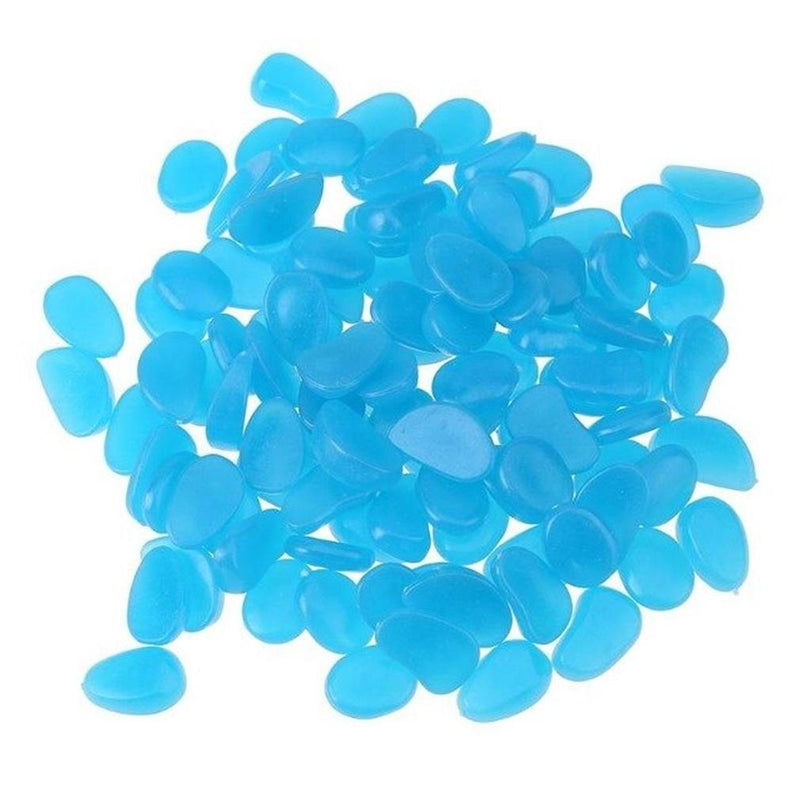 100-Pieces: Glow in the Dark Luminous Stones Toys & Games Blue - DailySale