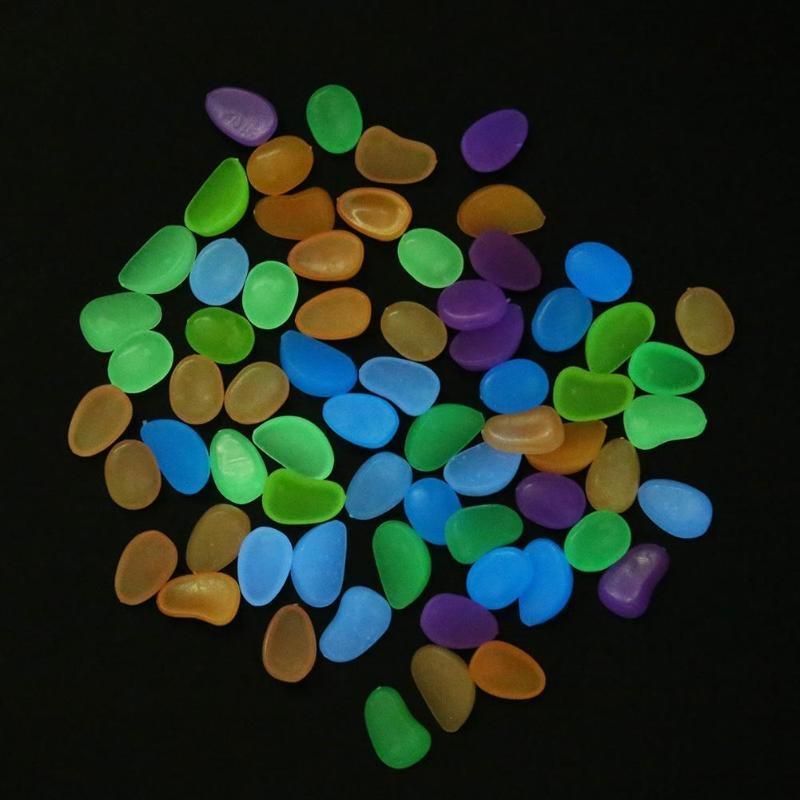 100-Pieces: Glow in the Dark Luminous Stones Toys & Games - DailySale