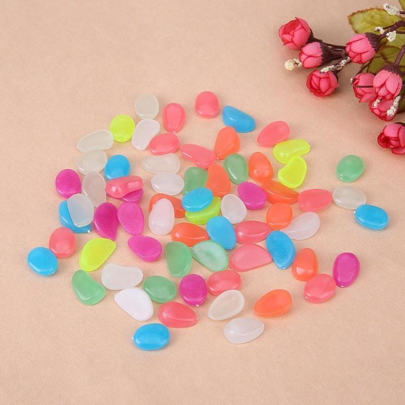 100-Pieces: Glow in the Dark Luminous Stones Toys & Games - DailySale