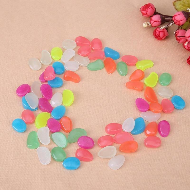 100-Pieces: Glow in the Dark Luminous Stones Toys & Games - DailySale