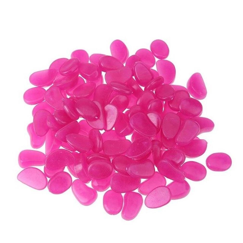 100-Pieces: Glow in the Dark Luminous Stones Toys & Games Purple - DailySale