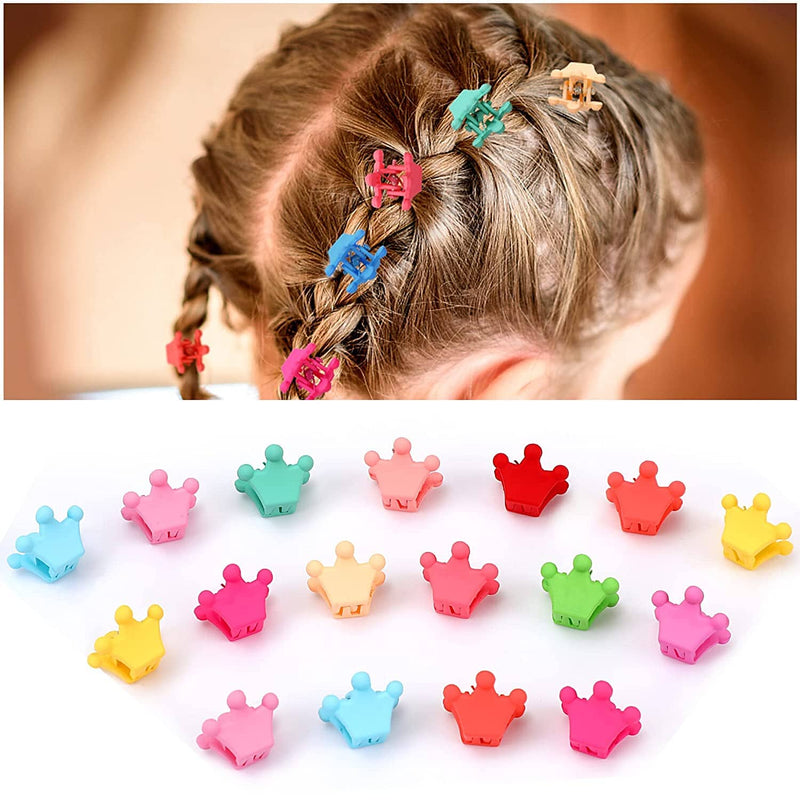 100-Pieces: Non-Slip Colorful Mini Hair Claw Clips Clamps Accessories Beauty & Personal Care Crown - DailySale