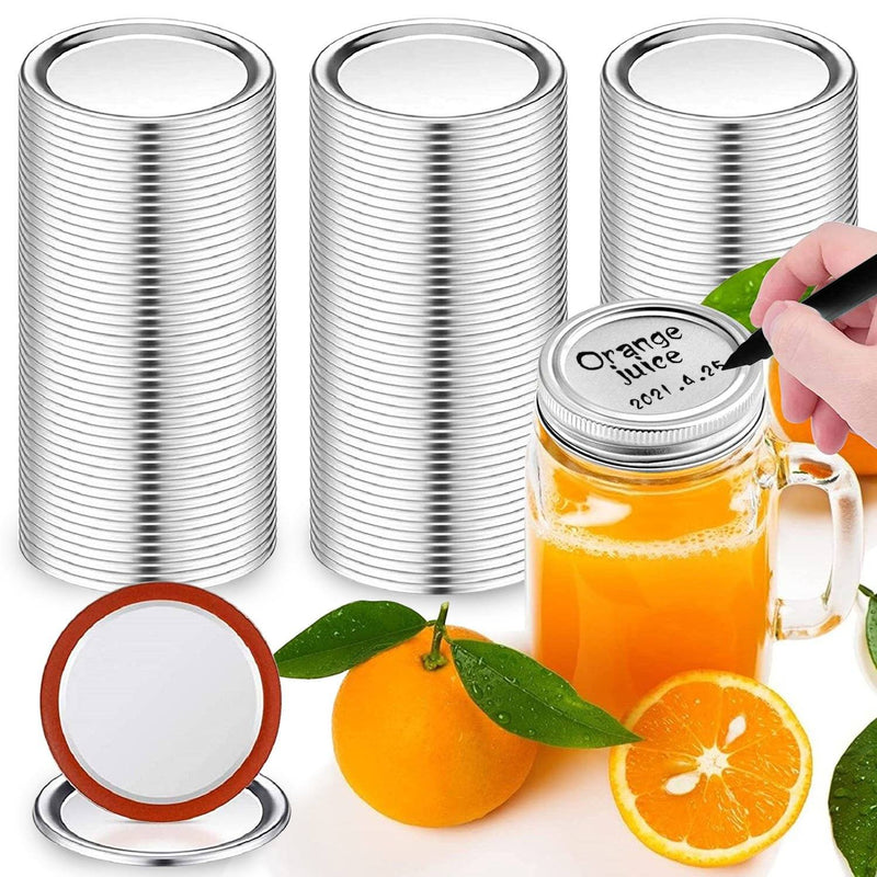 100-Pieces: Regular Mouth Canning Lids Kitchen & Dining - DailySale