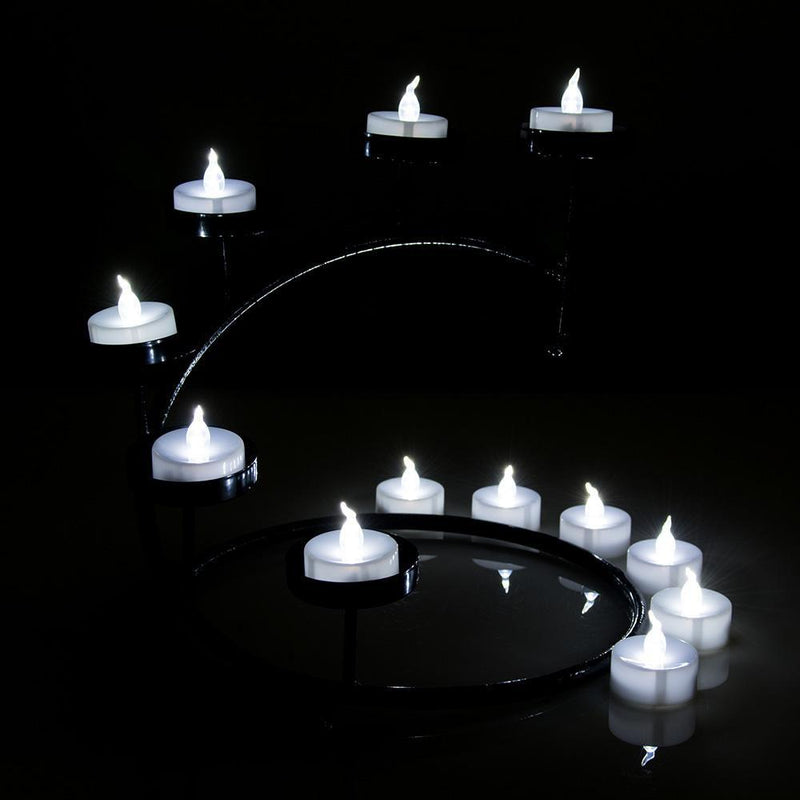 100-Pieces: White LED Candle Tea Light