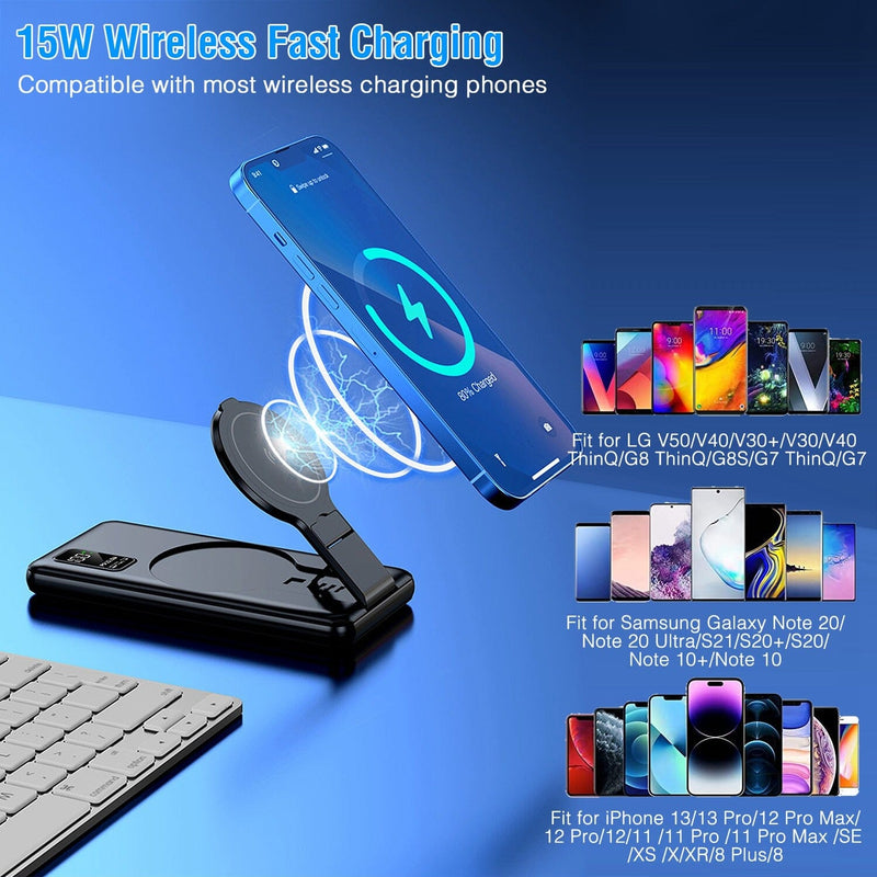 1000 mAh Wireless Foldable Power Bank Mobile Accessories - DailySale
