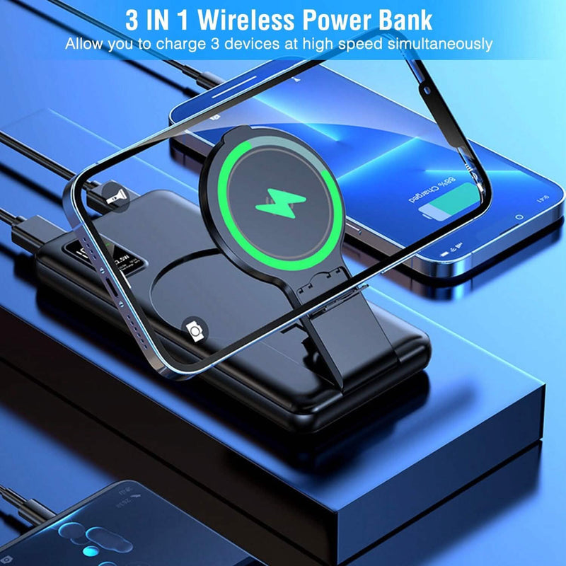 1000 mAh Wireless Foldable Power Bank Mobile Accessories - DailySale