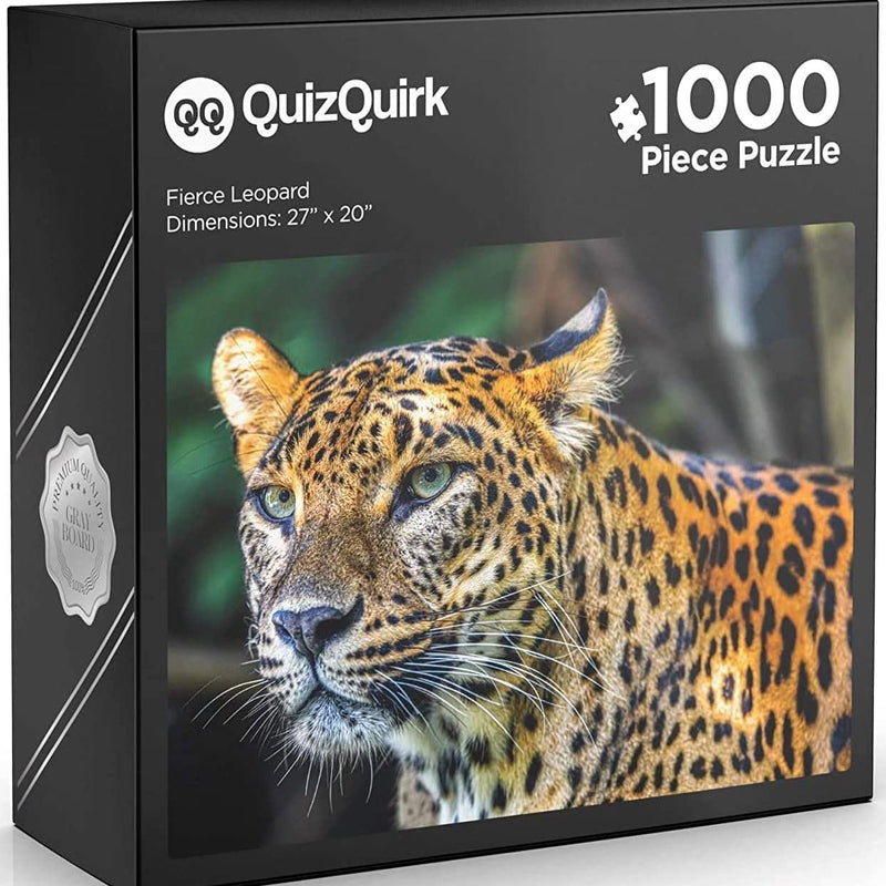 1000-Piece: Puzzle for Adults/Teens with Puzzle Saver Kit Toys & Games Leopard - DailySale