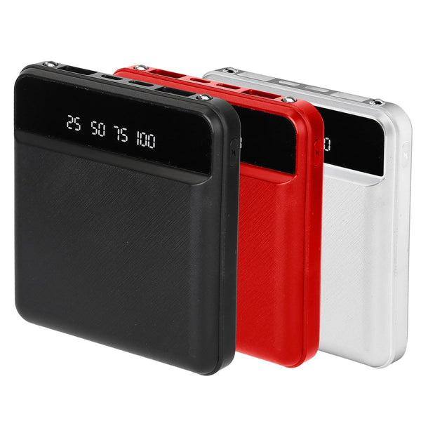 10000 mAh Portable Powerbank Mini with Dual USB Ports LCD Display Mobile Accessories - DailySale