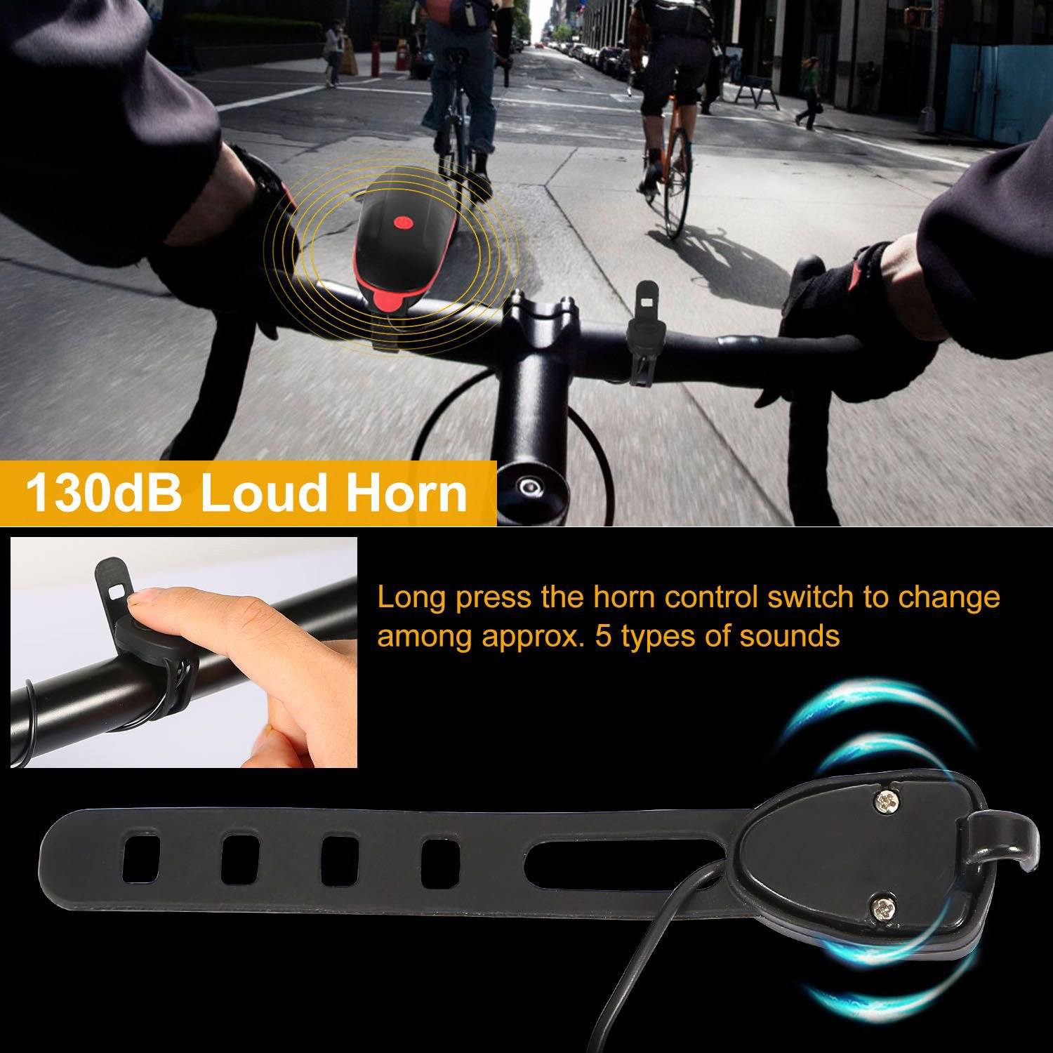 10000LM Bike Headlight USB Rechargeable Sports & Outdoors - DailySale