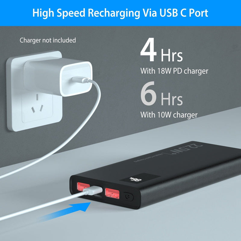 10000mAh Power Bank Portable Charger External Battery Pack Mobile Accessories - DailySale