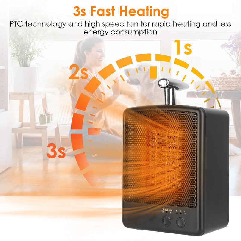 1000W Portable Electric Space Heater Household Appliances - DailySale