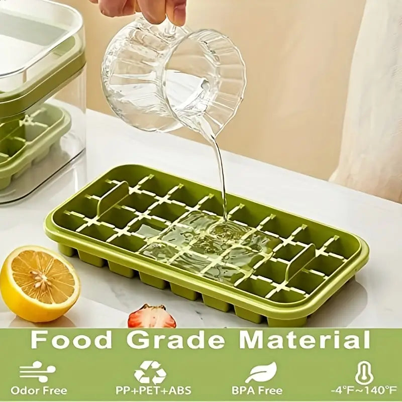 101oz. Ice Cube Tray Set - 64 Pcs Silicone Ice Cube Tray With Lid & Bin Kitchen Tools & Gadgets - DailySale