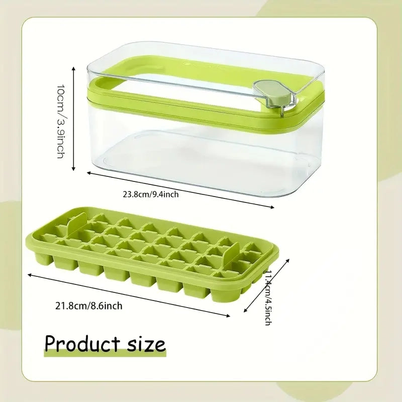 101oz. Ice Cube Tray Set - 64 Pcs Silicone Ice Cube Tray With Lid & Bin Kitchen Tools & Gadgets - DailySale