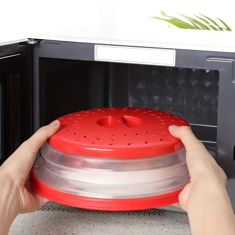 10.5 inch Collapsible Food Plate Lid Cover Kitchen Tools & Gadgets - DailySale