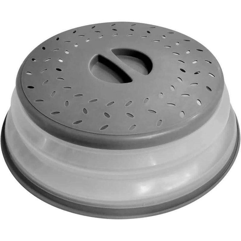 10.5 inch Collapsible Food Plate Lid Cover Kitchen Tools & Gadgets Gray - DailySale