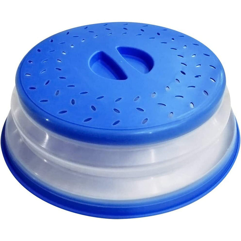 10.5 inch Collapsible Food Plate Lid Cover Kitchen Tools & Gadgets Sky Blue - DailySale