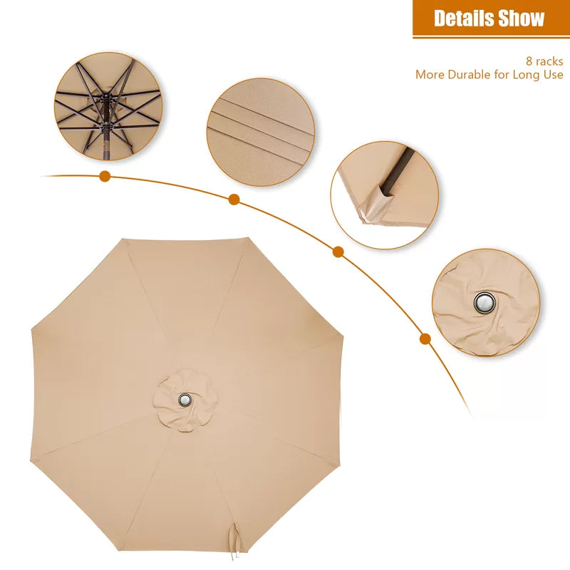 106.3-Inch Outdoor Patio Umbrella Garden & Patio - DailySale