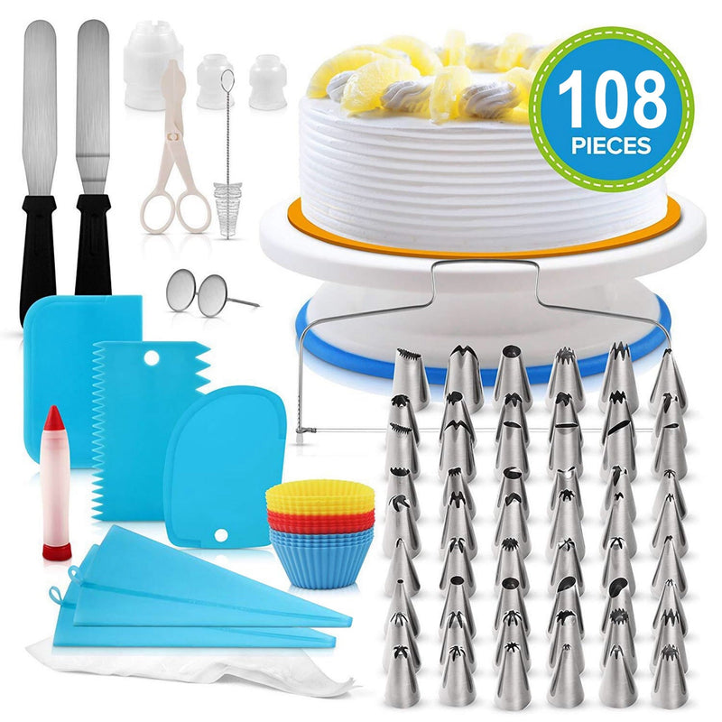 108-Piece: Cake Decorating Supplies Kit Kitchen Tools & Gadgets - DailySale