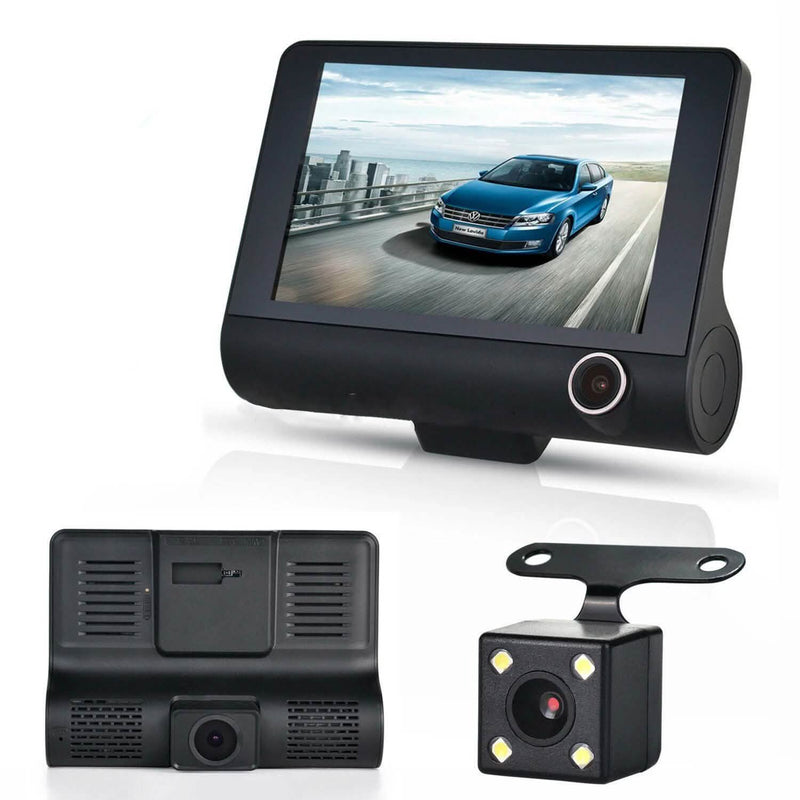 1080P 4" Dual Lens HD Car DVR Rearview Video Dash Cam Recorder Camera G-sensor Automotive - DailySale