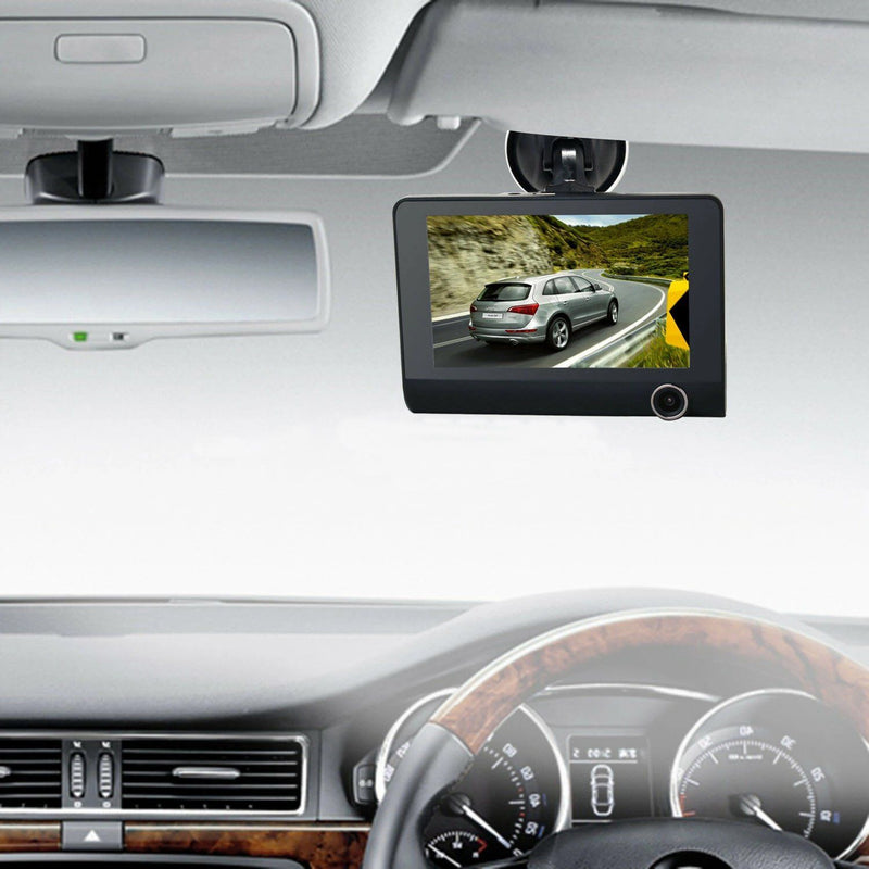 1080P 4" Dual Lens HD Car DVR Rearview Video Dash Cam Recorder Camera G-sensor Automotive - DailySale