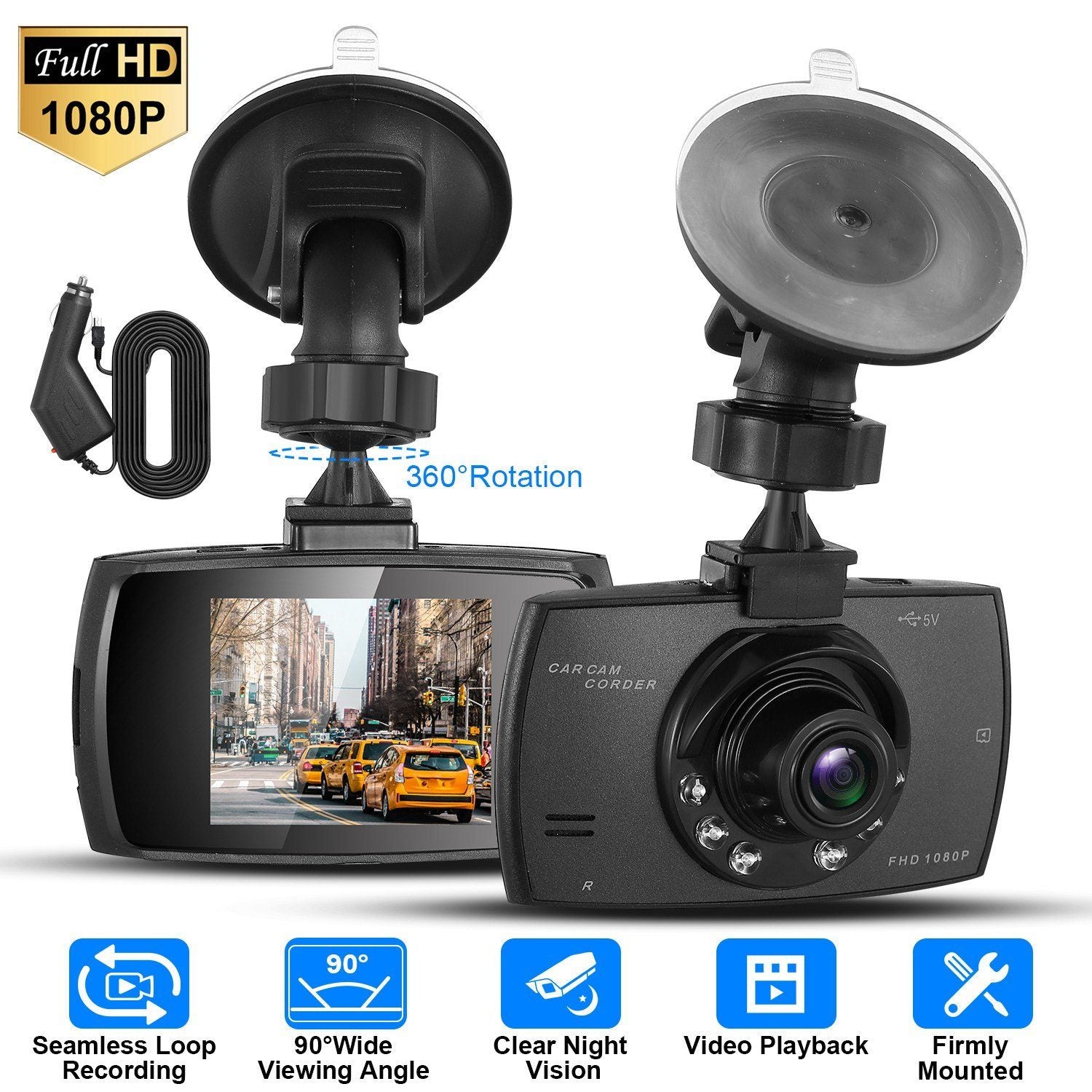 1080P Car DVR Camera Dash Cam Automotive - DailySale