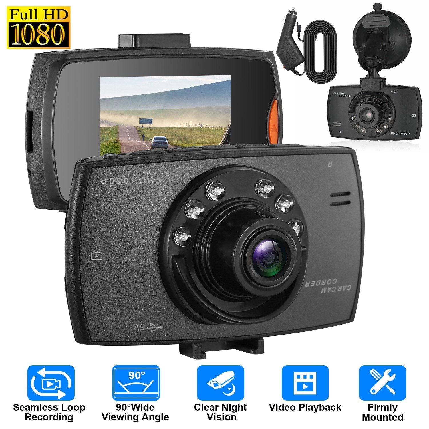 1080P Car DVR Camera Dash Cam Automotive - DailySale