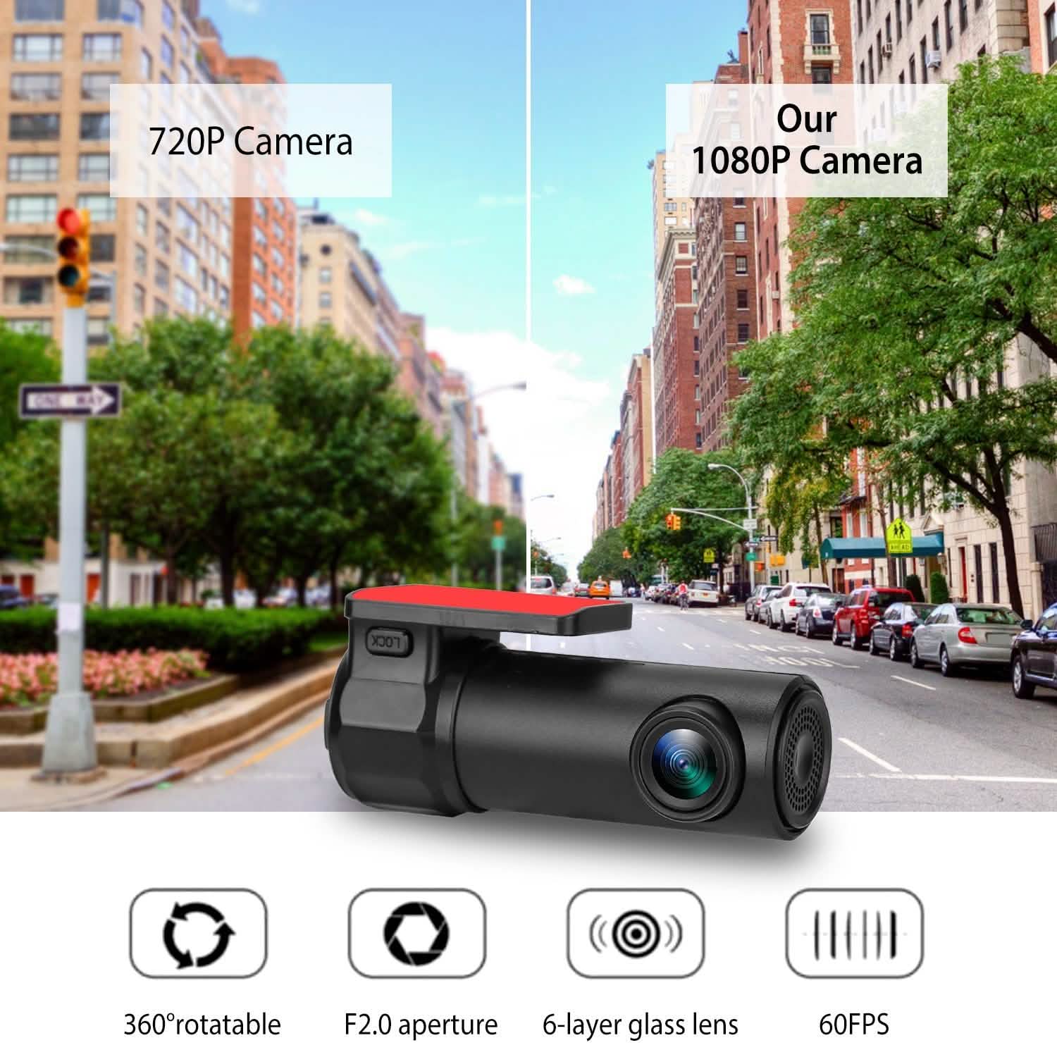 1080P Dash Cam Car Camera Recorder Automotive - DailySale