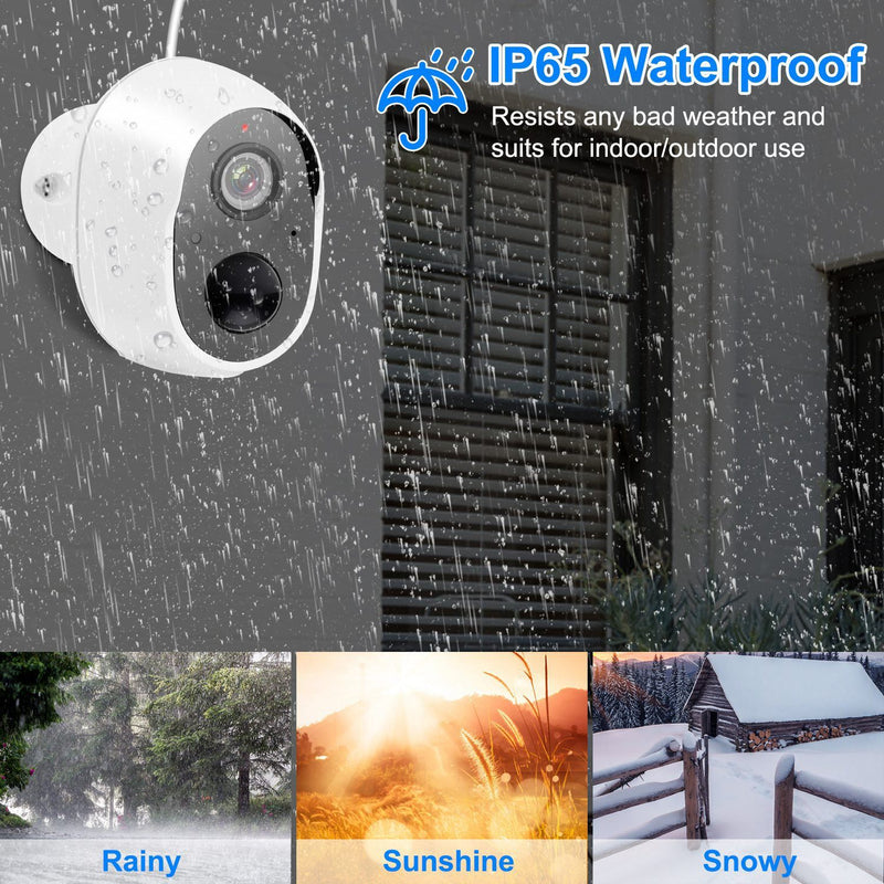 1080P FHD WiFi IP Two-Way Audio Security Surveillance Camera Cameras & Drones - DailySale
