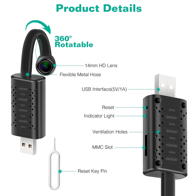 1080P HD Mini USB IP Camera Motion Detection Cameras & Surveillance - DailySale