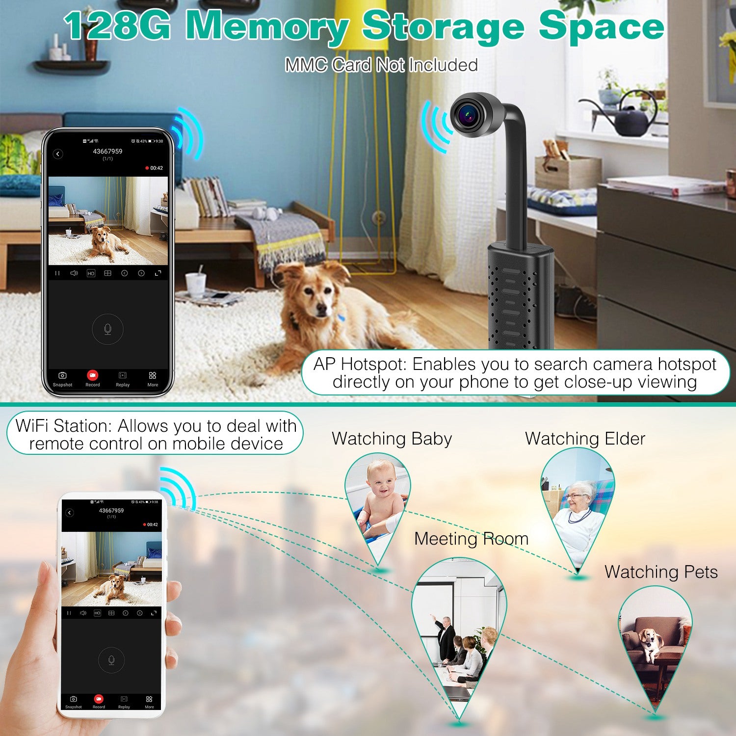 1080P HD Mini USB IP Camera Motion Detection Cameras & Surveillance - DailySale