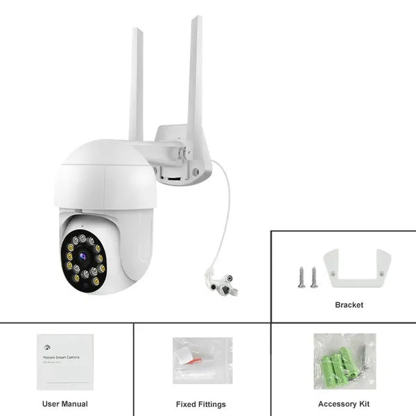 1080P Outdoor Full Color Night Vision Surveillance Camera Smart Home & Security - DailySale