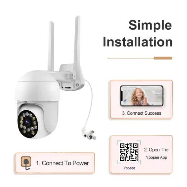 1080P Outdoor Full Color Night Vision Surveillance Camera Smart Home & Security - DailySale