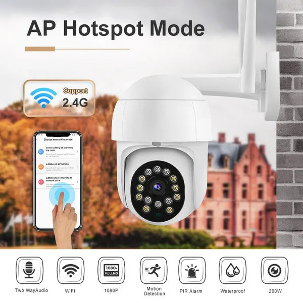 1080P Outdoor Full Color Night Vision Surveillance Camera Smart Home & Security - DailySale