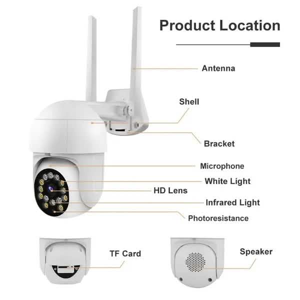 1080P Outdoor Full Color Night Vision Surveillance Camera Smart Home & Security - DailySale