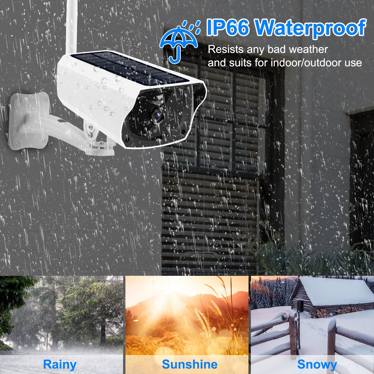 1080P Solar Powered Wifi IP Camera Smart Home & Security - DailySale