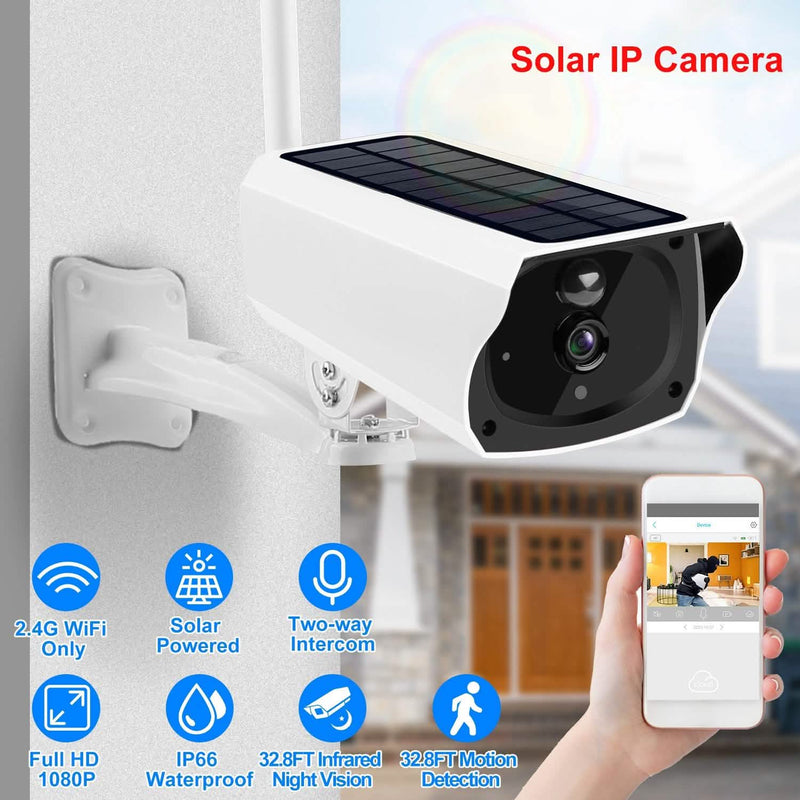 1080P Solar Powered Wifi IP Camera Smart Home & Security - DailySale