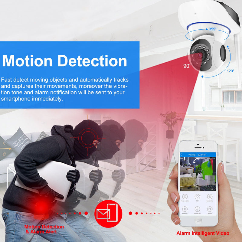 1080P WiFi IP Camera Motion Detection IR Night Vision Camcorder Cameras & Surveillance - DailySale
