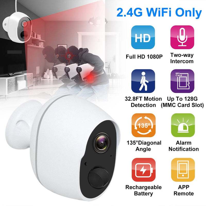 1080P WiFi IP Camera PIR Motion Detection Camcorder Smart Home & Security - DailySale